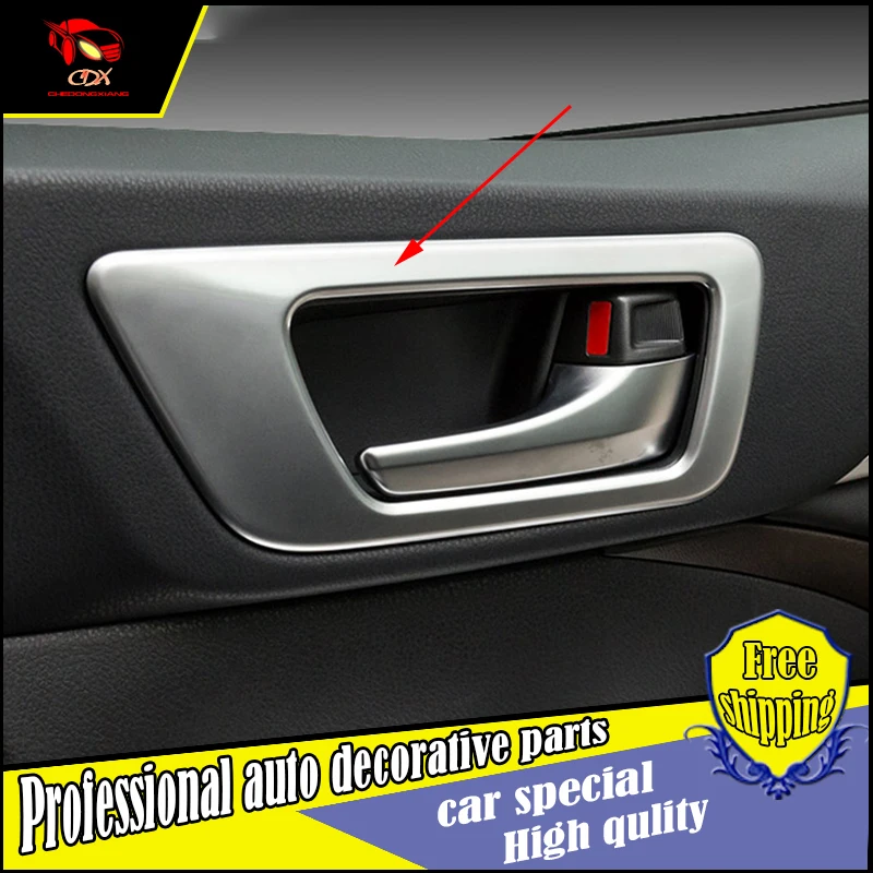 4 Pcs Car Door Handle Bowl Cover Interior Inside handle Decoration Trim For Toyota Highlander
