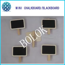 80 шт./лот свадебные небольшой прямоугольник деревянный с изображением исписанной мелом доски колышек для доски, доска-зажим