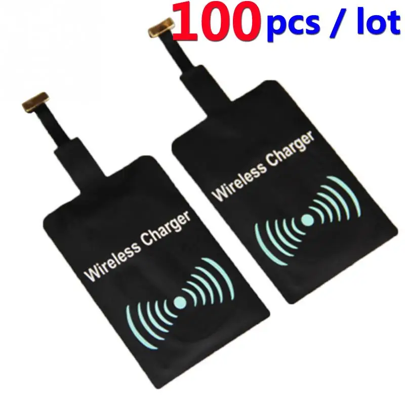 100PCS Qi Wireless Charging Receiver Adapter Card Charger Module Mat Chip for Samsung Galaxy S5 i9600 5V 1.5A