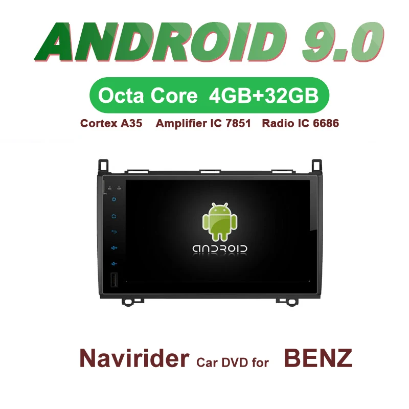 OTOJETA Автомобильный gps 9 дюймов Android 9,0 радио для BENZ A/B класс A-W169 B-W245 05-11 Viano Vito 09-11 экран Поддержка зеркального соединения