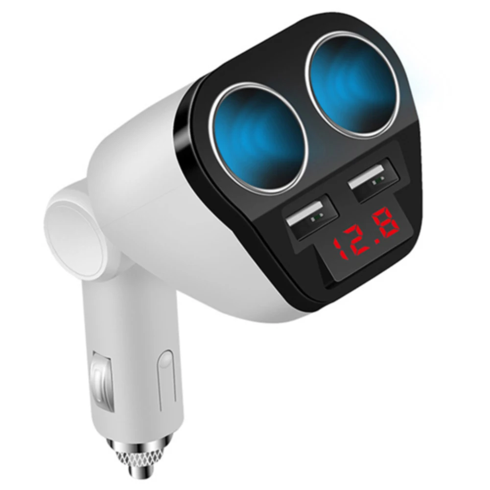 

Accessories 12V 24V Splitter Mini Cigarette Lighter Adapter ABS Socket Charger Durable Universal Double Dual USB Auto Power Plug