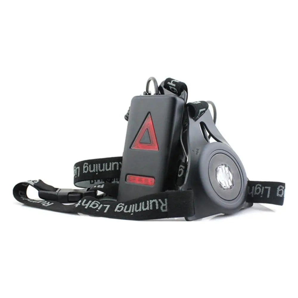 

Newest Outdoor Sport Running Lights Q5 LED Night Running Flashlight Warning Lights USB Charge Chest Lamp White Light Torch