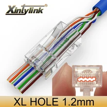xintylink EZ rj45 connector cat6 ethernet cable plug cat5e utp 8P8C network utp cat 6 unshielded cat5 jack keystone 50pcs 100pcs utp cat6 straight through network module rj45 connector information socket computer coupler cable adapter ethernet keystone jack