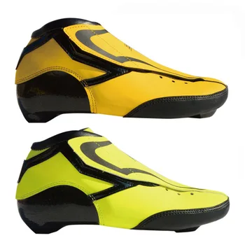 

JEERKOOL Professional Inline Speed Skates Shoes 6 Layers of Carbon Ice Skates Boot for Adults Kids 165/195mm pore distance SX4