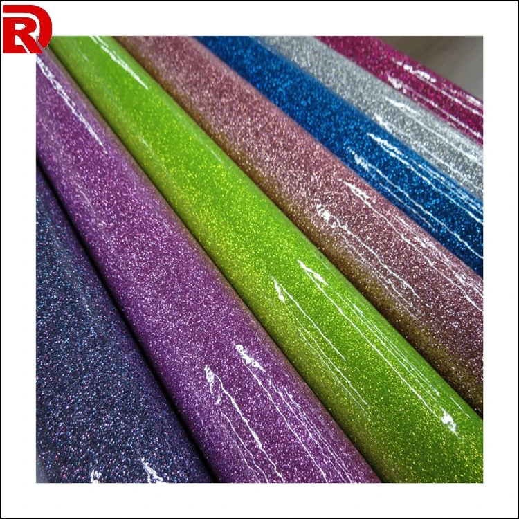 

New fashion PVC glitter leather with good quality Glitter film