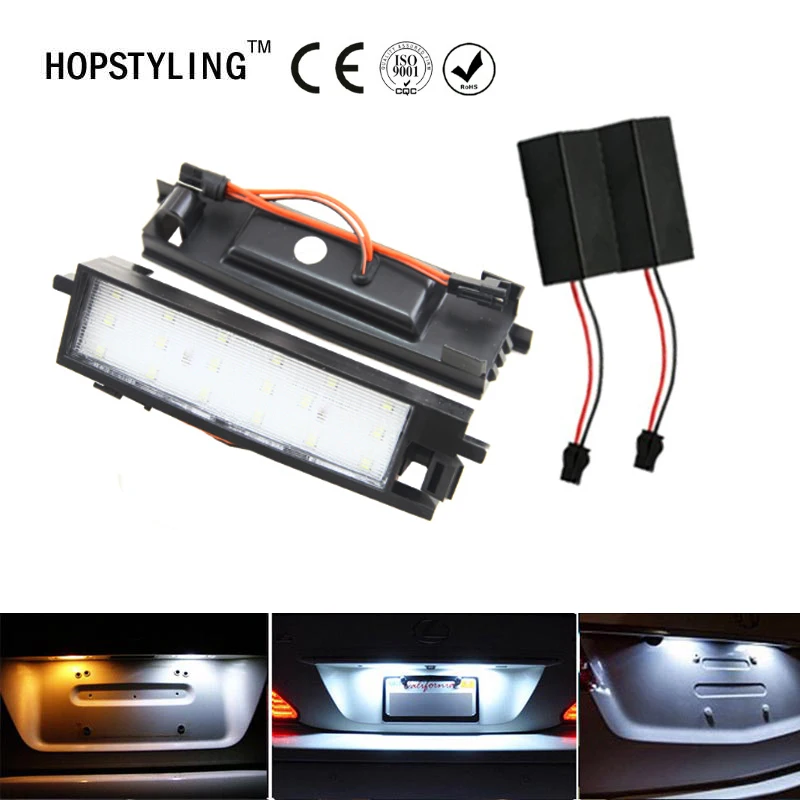 

For Toyota Auris 2014 For RAV4 XA40 13-15 No Error Code 18-SMD High Power Bright White Led Number License Plate Lights Lamp