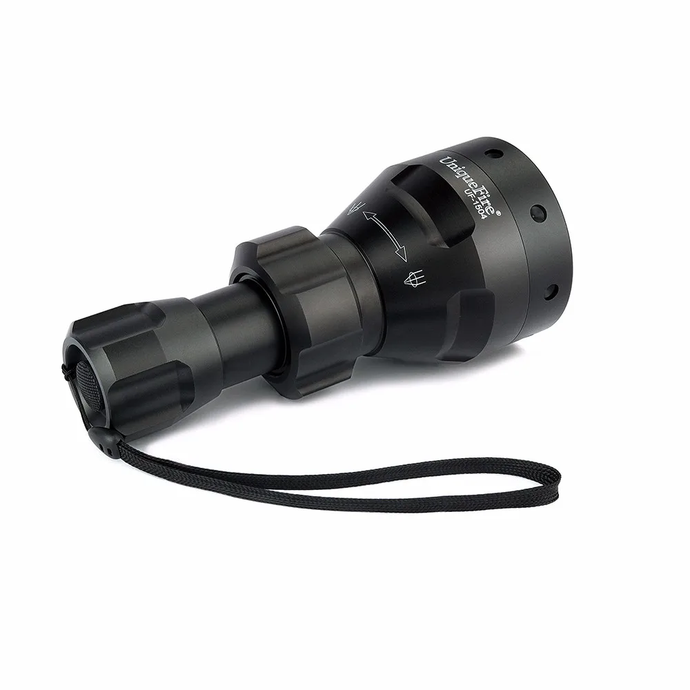 UniqueFire 1504 Hunting LED Flashlight Adjustable 3 Modes 850nm IR LED Torch+Charger+Rat Tail+Gun Mount For Outdoor Camping 6