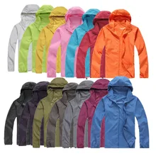 Быстросохнущие кожаные куртки водонепроницаемые пальто с защитой от ультрафиолета Спортивная брендовая одежда для отдыха на природе походная Мужская и женская куртка