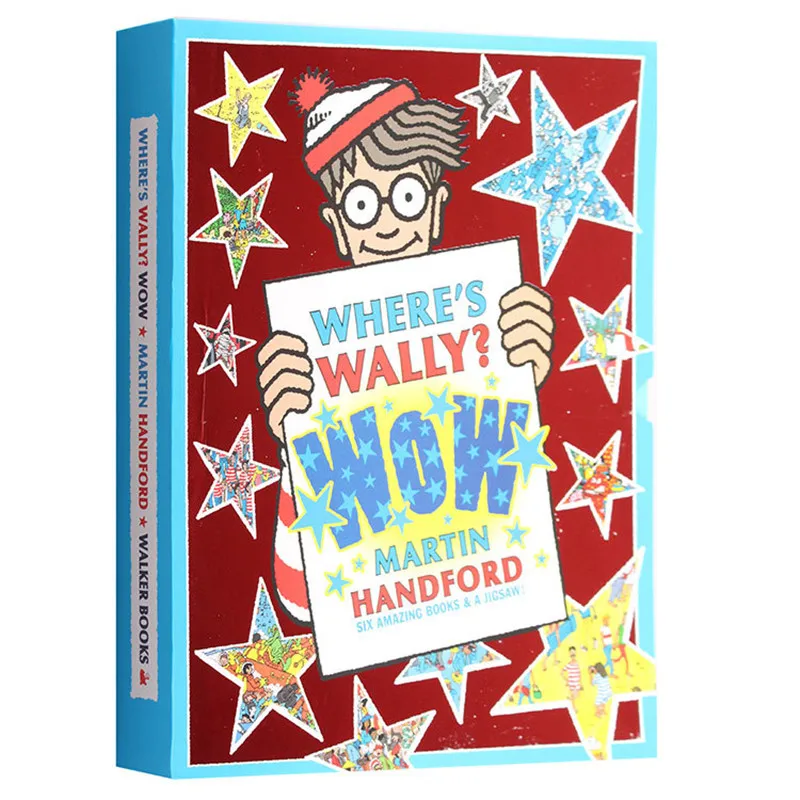 

6 pcs big size A4 English books Where Where's Wally Children Observation Vision Will Find Jigsaw gift for kids Childhood
