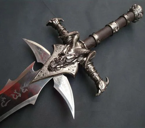 S1703 игра Аниме WOW FROSTMOURNE Артас менетиль меч 1:1 Реплика W/простое настенное