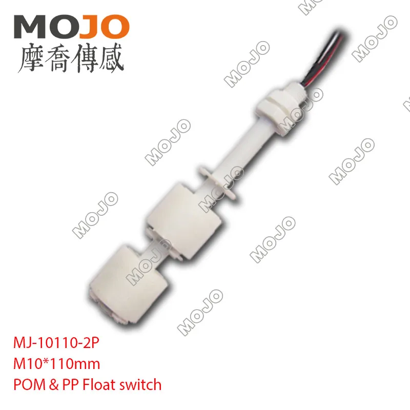 MJ-10110-2P(10 шт./лот) M10* 110 мм/2 сигнала с потоком воды вверх и вниз 10 Вт 100 в 0.5A переключатель уровня жидкости