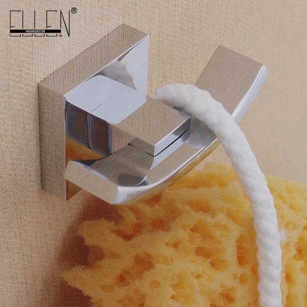 

Bathroom wall hook single copper robe hook chrome decorative wall hanger cabide door coat hook bathroom set