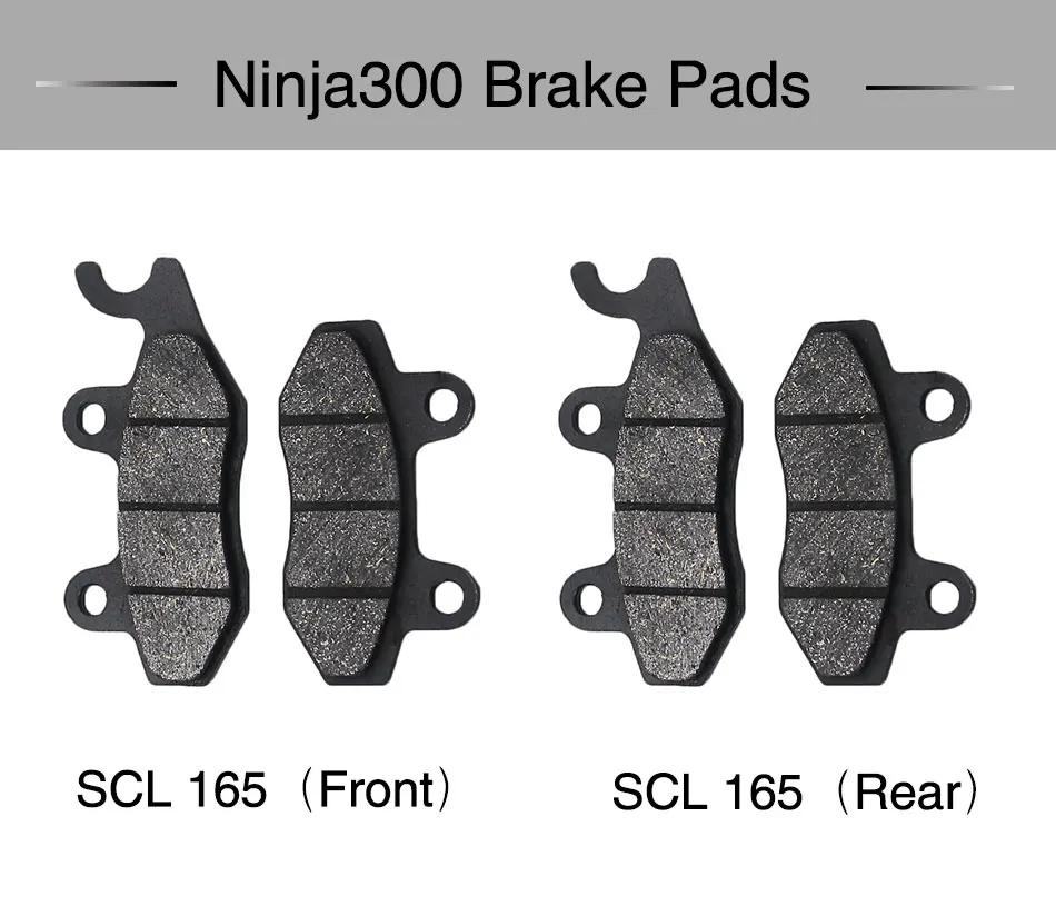 ZSDTRP полуметаллические мотоциклетные передние тормозные колодки и задние тормозные колодки для Kawasaki Ninja 300 2013