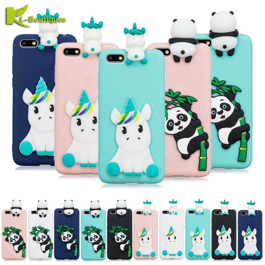 

Phone Cases on sFor Huawei Y5 2018 case cover For Fundas Huawei Y5 Prime 2018 case Unicorn Panda Patch Silicone Protective capa