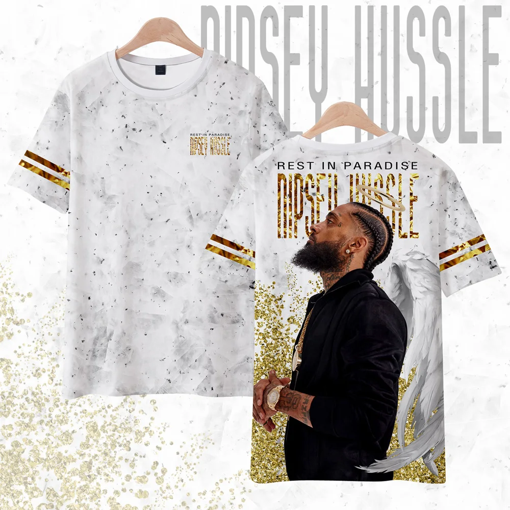Nipsey hussle Футболка Harajuku 3D футболки подростковая одежда 2019 короткий рукав Kpop принт топы футболки Плюс Размер уличный стиль