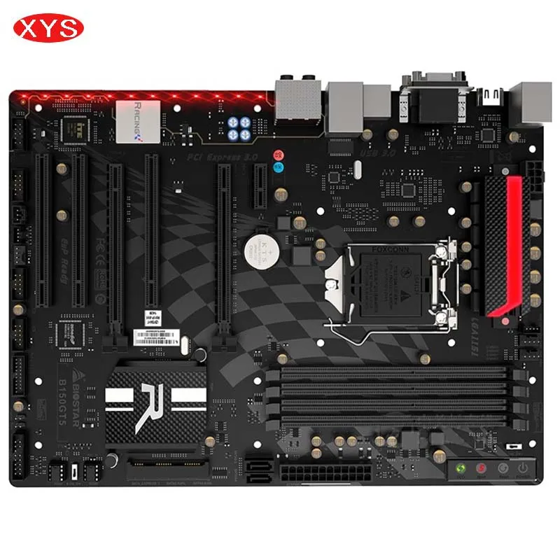 Biostar hi fi B150GT5 original использовали материнскую плату B150 LGA 1151 DDR4 64 г SATA3 USB3.0 ATX|used