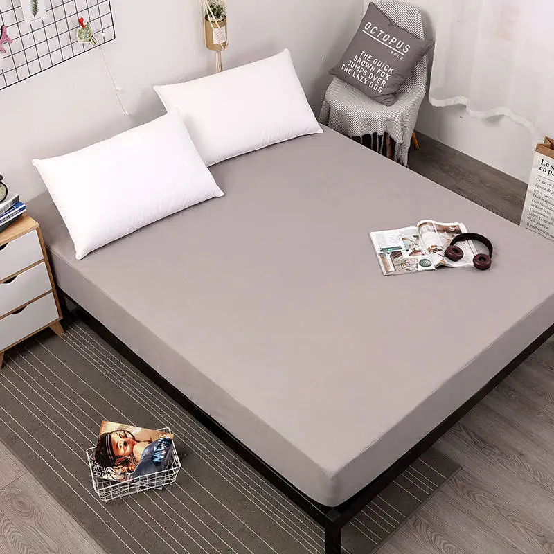  MECEROCK Waterproof Mattress Protector Solid Color Mattress Cover Fitted Sheet Style Separated Wate