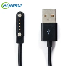 

USB Magnetic charger Cable Male 4 Pin 2pin Magnetic Suction Charging Wire Cable Cord Data Cable For Smartwatch GT88 G3 KW18 KW88