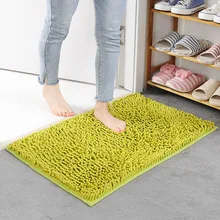 Синель дверной коврик твердый красный, серый, розовый ковер для гостиной ванной комнаты нескользящий ковер для украшения дома 40x60 см, 50x80 см, 80x120 см