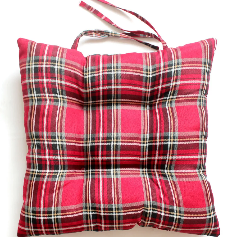 Free Shipping Cheap Seat Cushion Plaid Design Chair Cushionin Cushion from Home & Garden on
