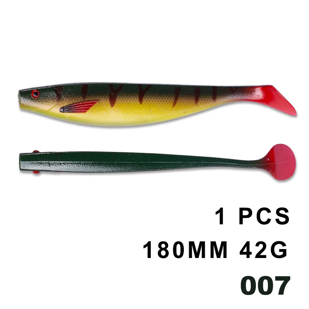 HUNTHOUSE fox similar shad teez большая Мягкая приманка 12 см 15 см 18 см pro shad lure berserk sea bass для ловли щуки zander - Цвет: 180mm  007