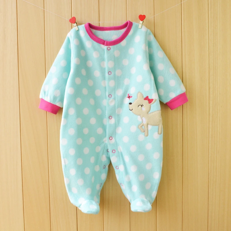 Baby Rompers Spring Baby Boy Clothes Fleece Baby Girl Clothing Cartoon Newborn Clothes Roupas