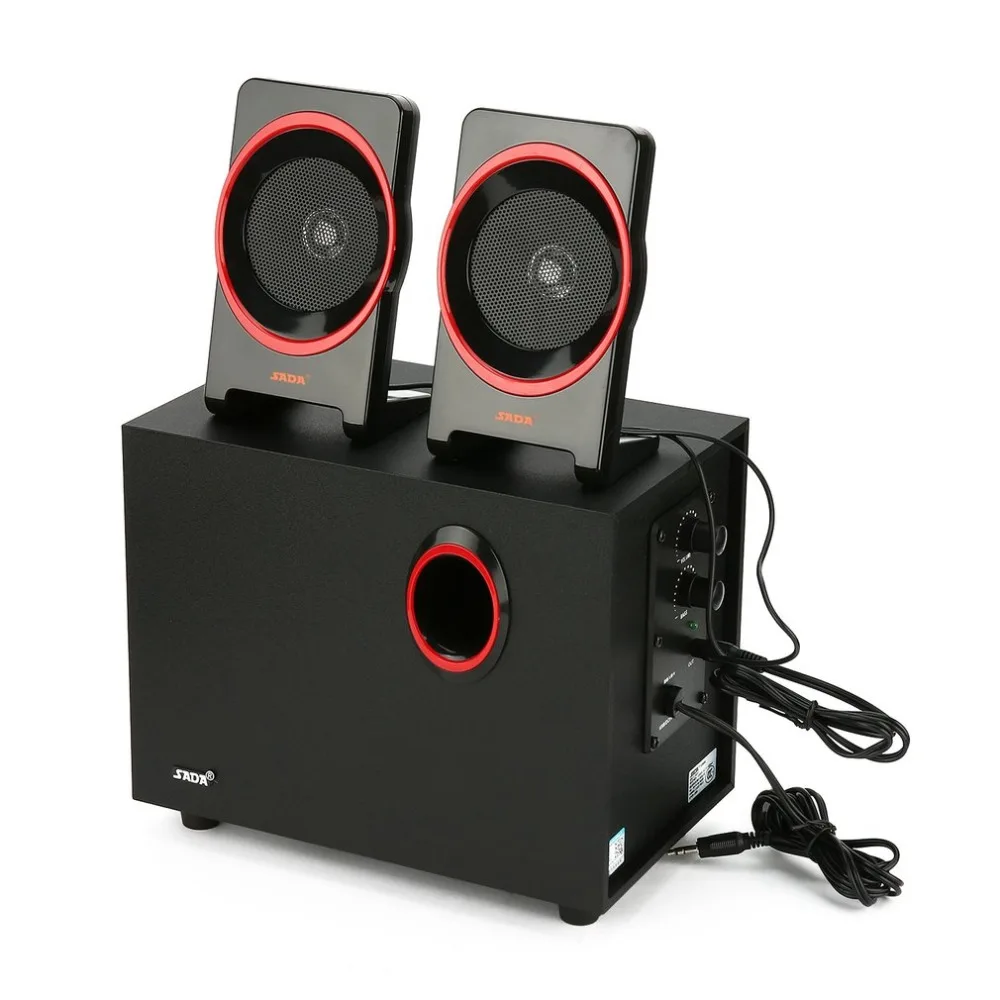 SADA SL 8018 мини спутниковые колонки сабвуфер ПК мультимедиа Настольный спутниковый