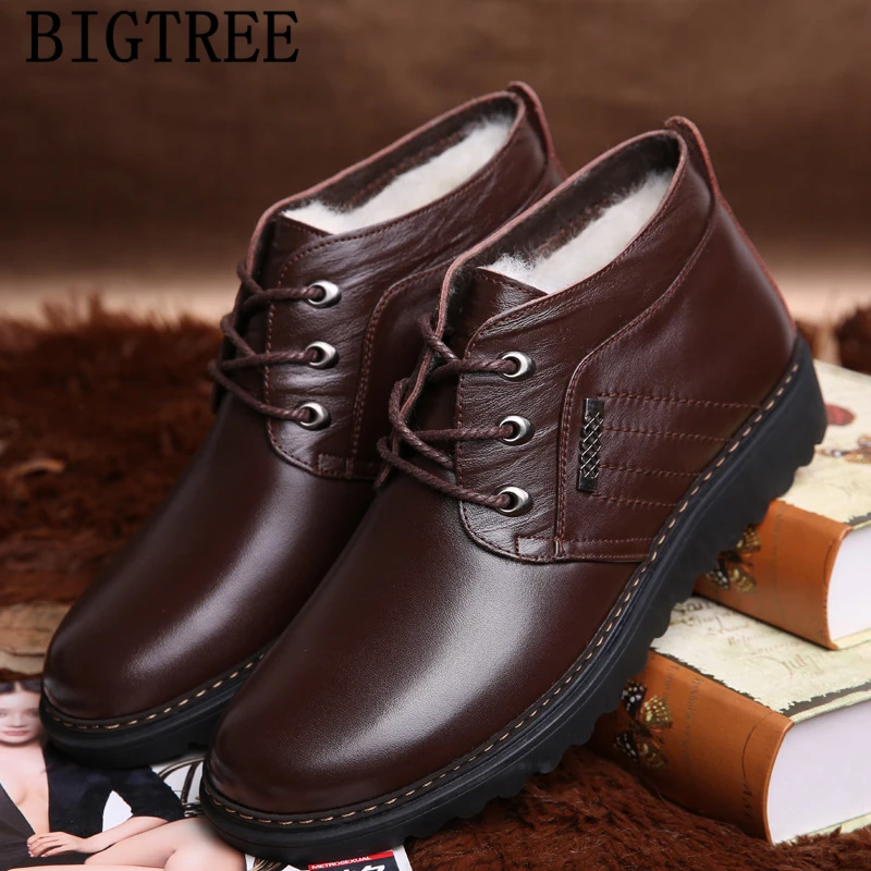 

winter shoes men boots genuine leather ankle boots men casual shoes snow boots men shoes luxury brand bota masculina ayakkabi