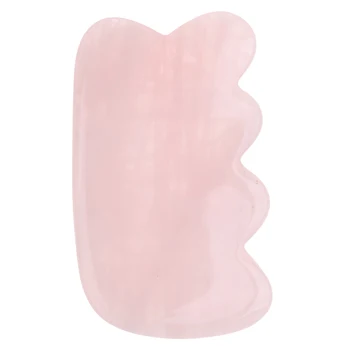 

Pink Jade Guasha Board Whole Body Face Massage Beauty Tools Handheld for Family Friends Gift