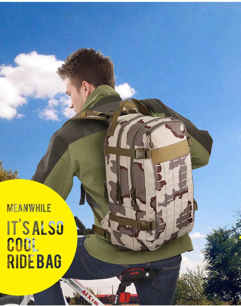 Походный рюкзак, военные тактические сумки, уличный рюкзак, рюкзаки, армейская система Molle, сумка, штурмовая для охоты, пакет XA507WA