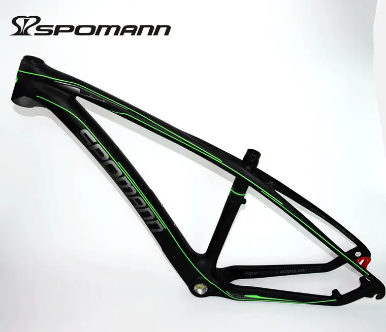 

2017 SPOMANN china MTB bike frame full carbon fiber track mountain frame inner cables 26 / 27.5 ER UD black bicicleta parts