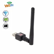 Миниатюрный wi-fi-адаптер 150 м USB беспроводной компьютерный адаптер Wi-Fi 802.11n/g/b LAN+ антенна портативный приемник USB Wi-Fi