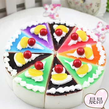

1Piece 6.5CM Kids' Kitchen Toys Candy Creamy Frosting Birthday Cake Baby Photography Props Similation Toy Random Color