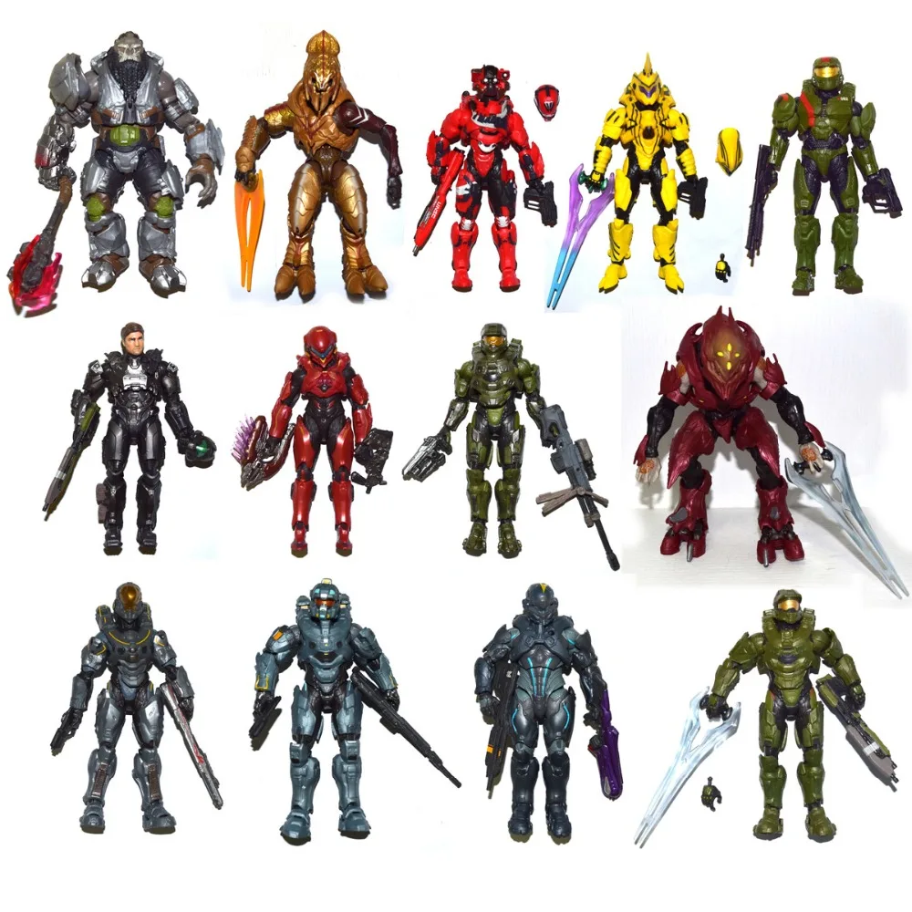 Halo Universe Collector Series UNSC Spartan Master Cheif LOCUS ATRIOX JEROME-092 BUCK ARBITER Vale Kelly Locke Fred " Рисунок