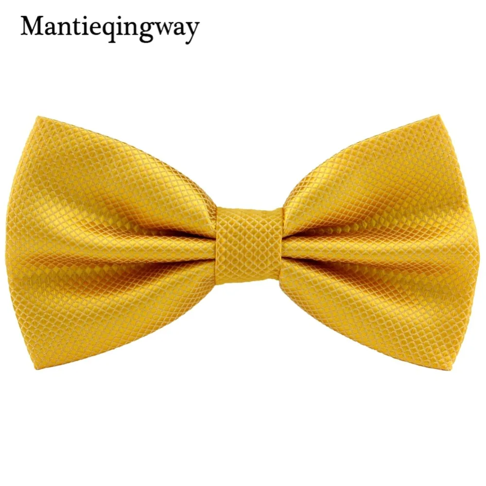 Mantieqingway мужской формальный деловой однотонный галстук бабочка для мужчин жениха