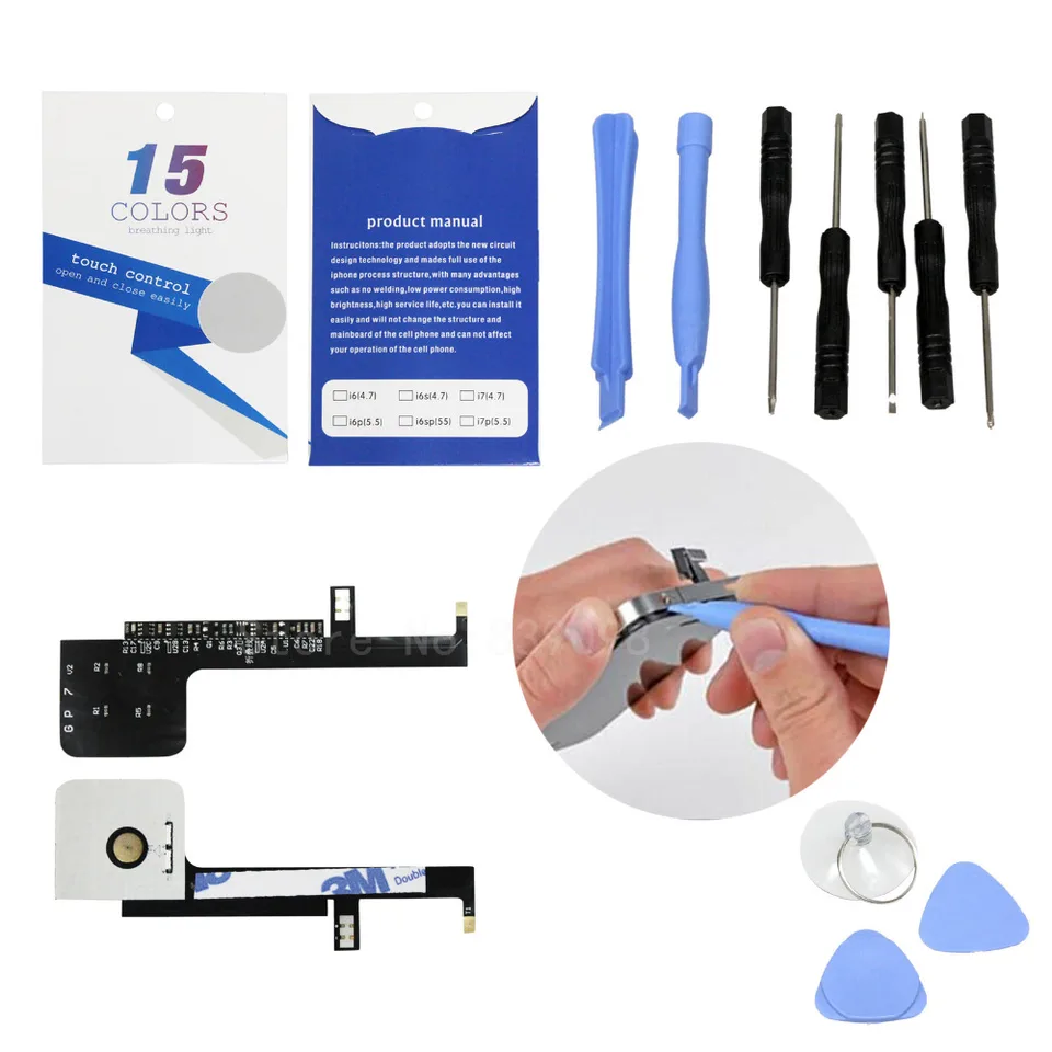 Touchable LED Light Logo for iPhone 6 7 Plus