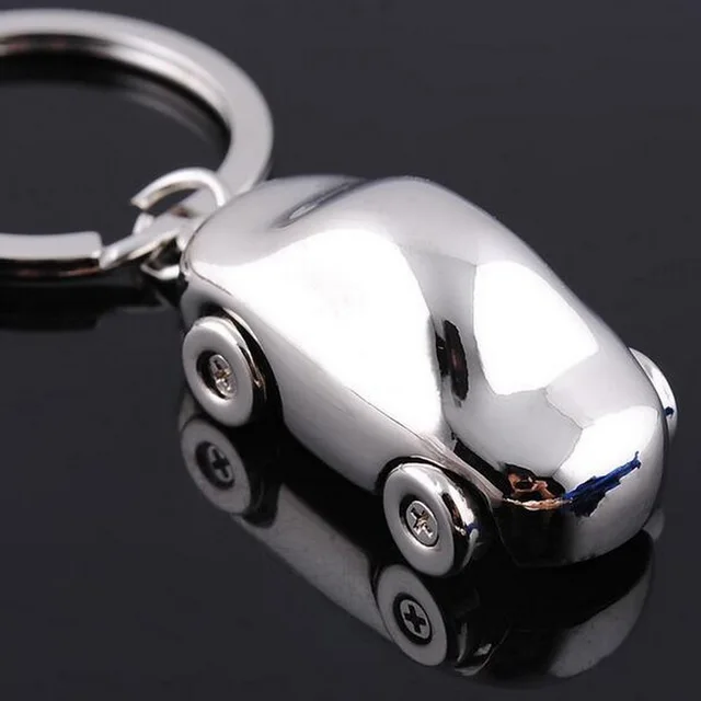Fashion Alloy Mini Car Model Keychain Cute Key Ring Car Key Chain For