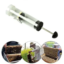 Портативная пчелиная матка бутылка маркер с плунжером пластиковая маркировочная клетка оборудование для пчеловодства