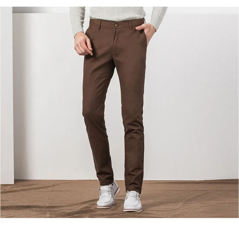 KEGZEIR на весну и зиму корейские брюки Для мужчин Slim Fit Мода Для мужчин брюки Повседневное молнии Узкие брюки Для мужчин плюс Размеры Pantalones Hombre