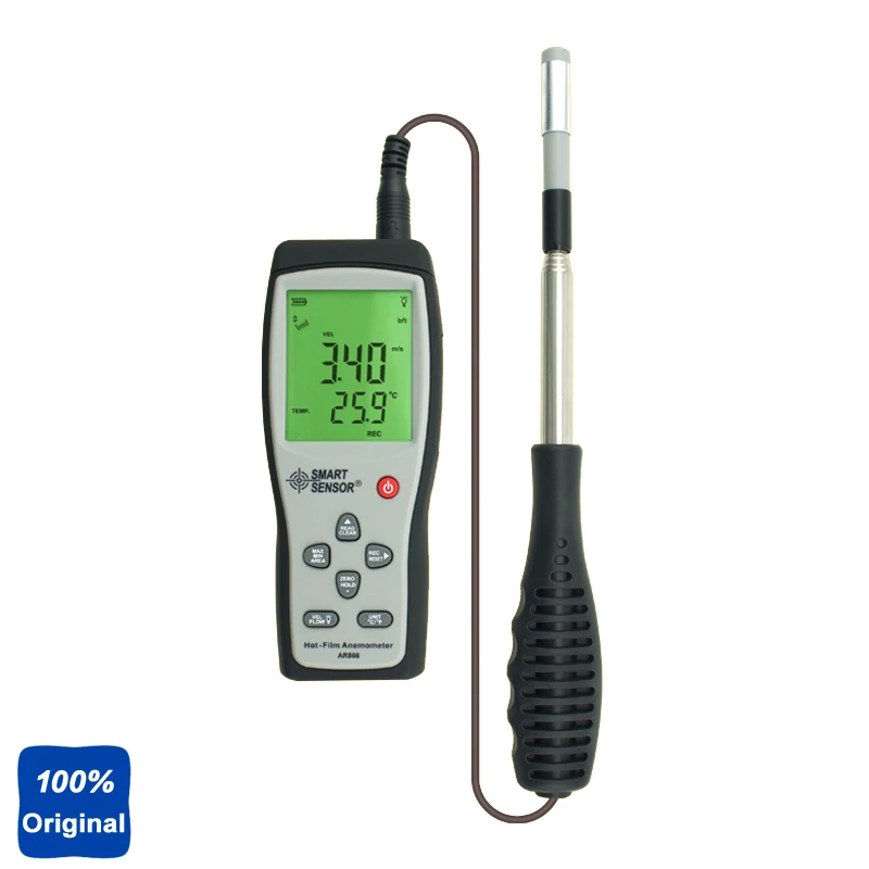 

100% Original AR866 Digital Thermal Anemometer Wind Speed Tester