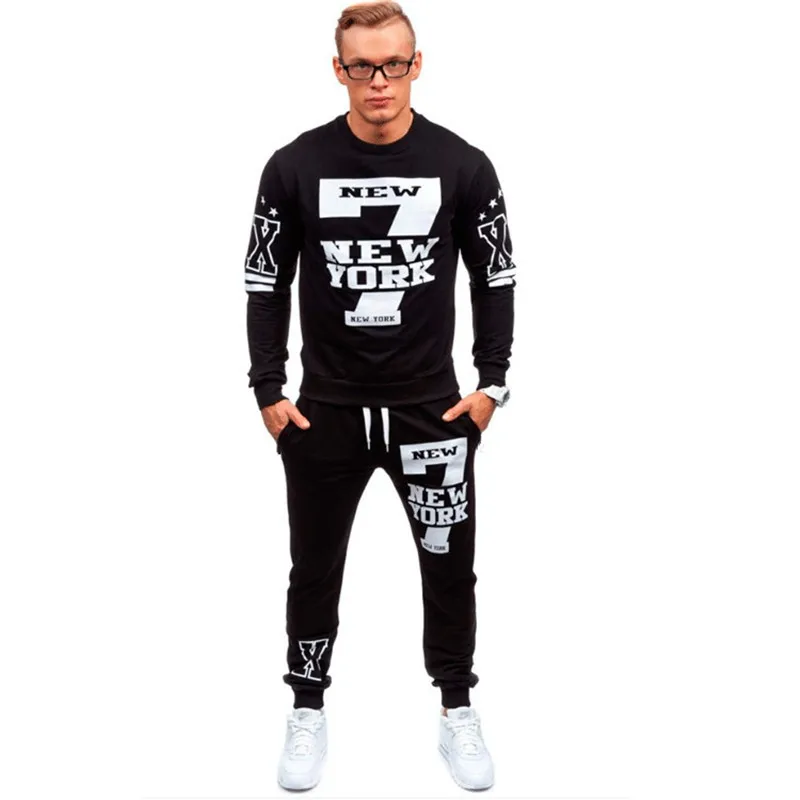 3xl Mens Matching Set Two Piece Set Men Sweatsuit Casual Sportswear Hoodies Sweatshirt + Pants Sets Letter Printed Tracksuit