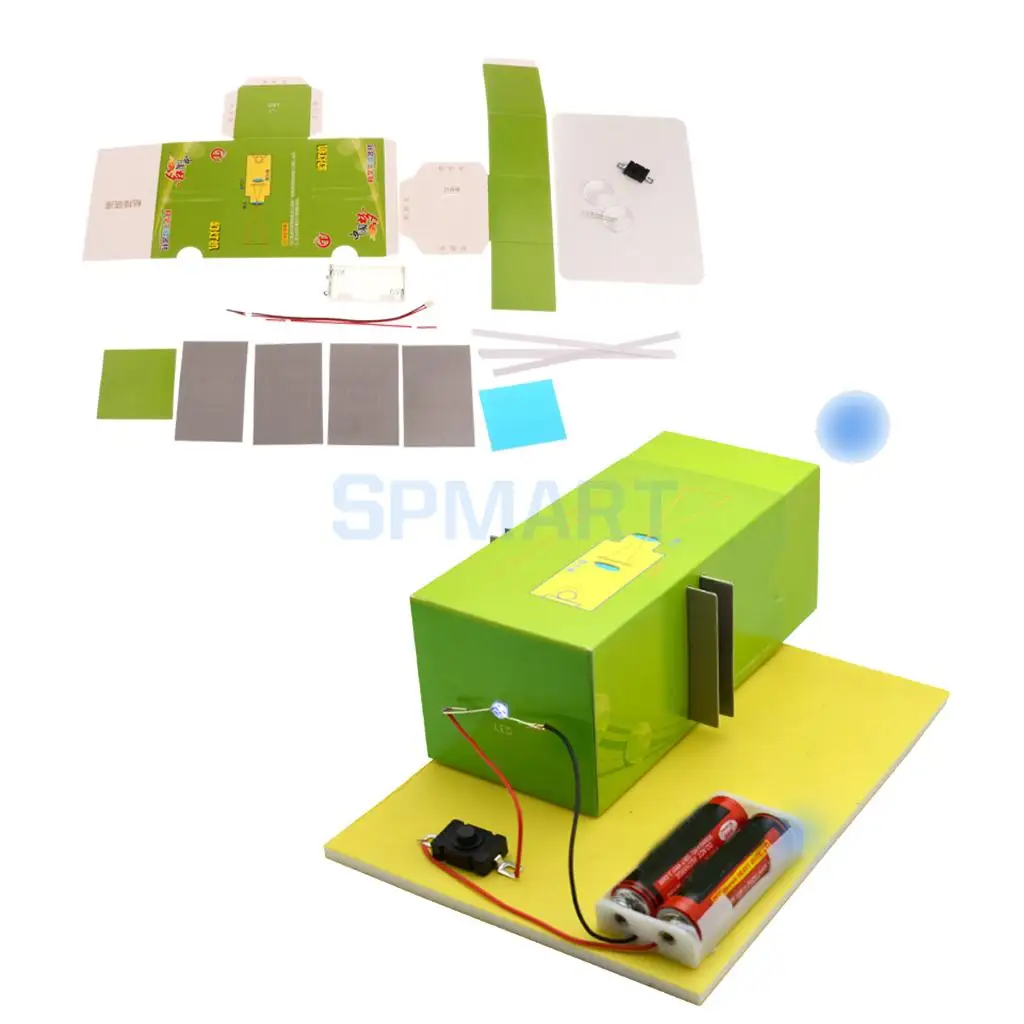 DIY Assembly Paper Slide Projector Model Scientific Nature Experiment Model Lab Supply Children Educational Toy Office Decor