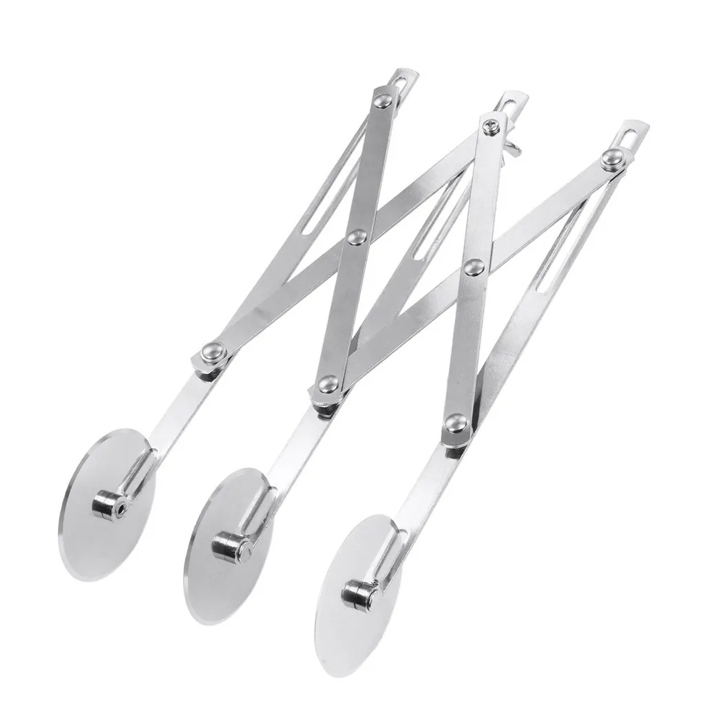 Multifunction Stainless steel Dough Divider 5 Wheel Cutter Roller Tools Pasta Rocker Pizza Pastry Peeler Cake Baking Kniv