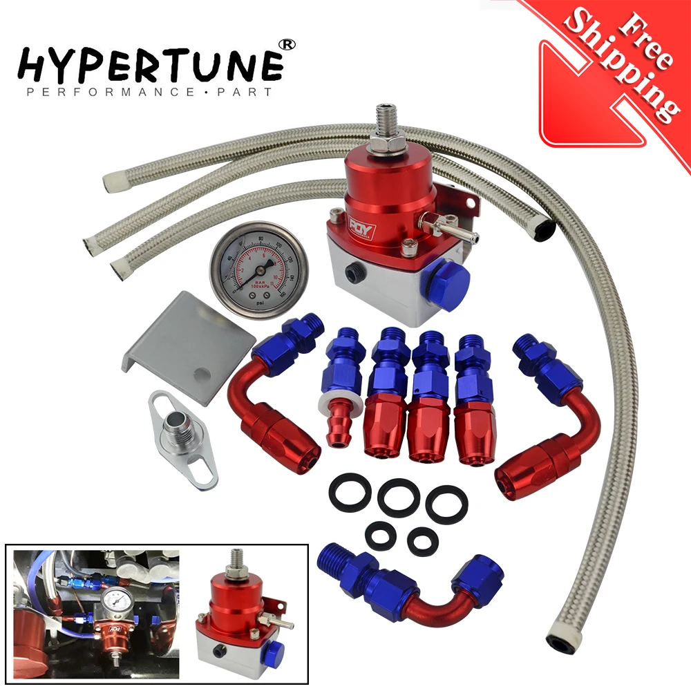 Free Shipping Universal Adjustable Fuel Pressure Regulator Oil 160psi