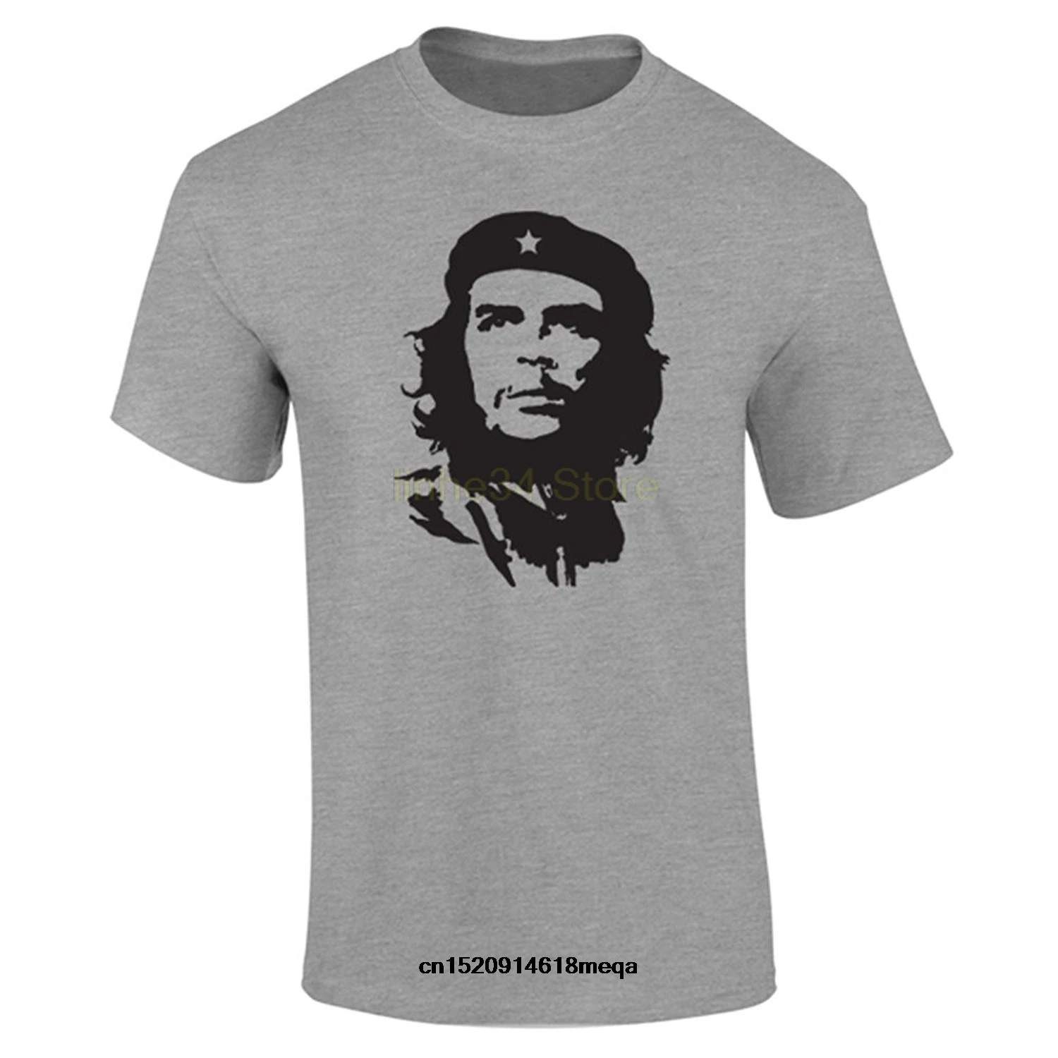Gildan funny t shirts Che Guevara Face Iconic Men's Fashion T-shirt | Мужская одежда