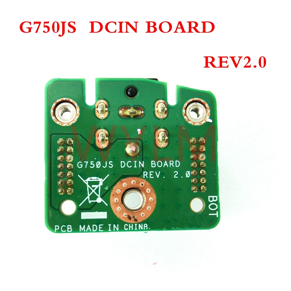 

G750JS DCIN BOARD REV2.0 For ASUS G750JS G750J G750JW G750JZ G750JM G750JY DC Power Jack Board Charging Port free shipping