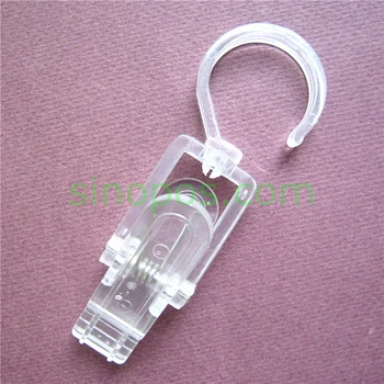 

Clear Plastic Super Smart Clips, transparent swivel clever clip laundry boots rotatable hook clothespins display banner hanger