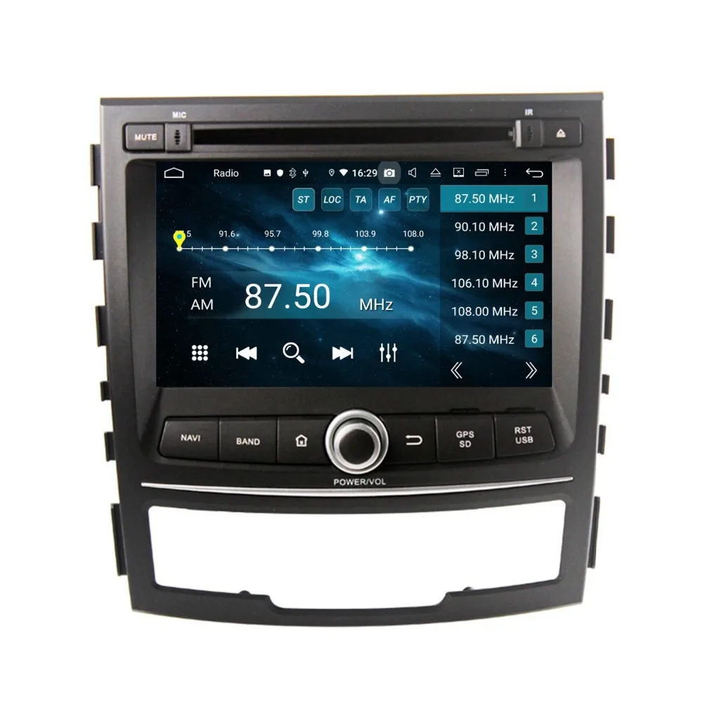 Cheap DSP 4GB RAM 8-Core 7" Android 9.0 Car DVD Head Unit for SsangYong Korando 2010 2011 2012 2013 Radio GPS WIFI Bluetooth 4.2 USB 5