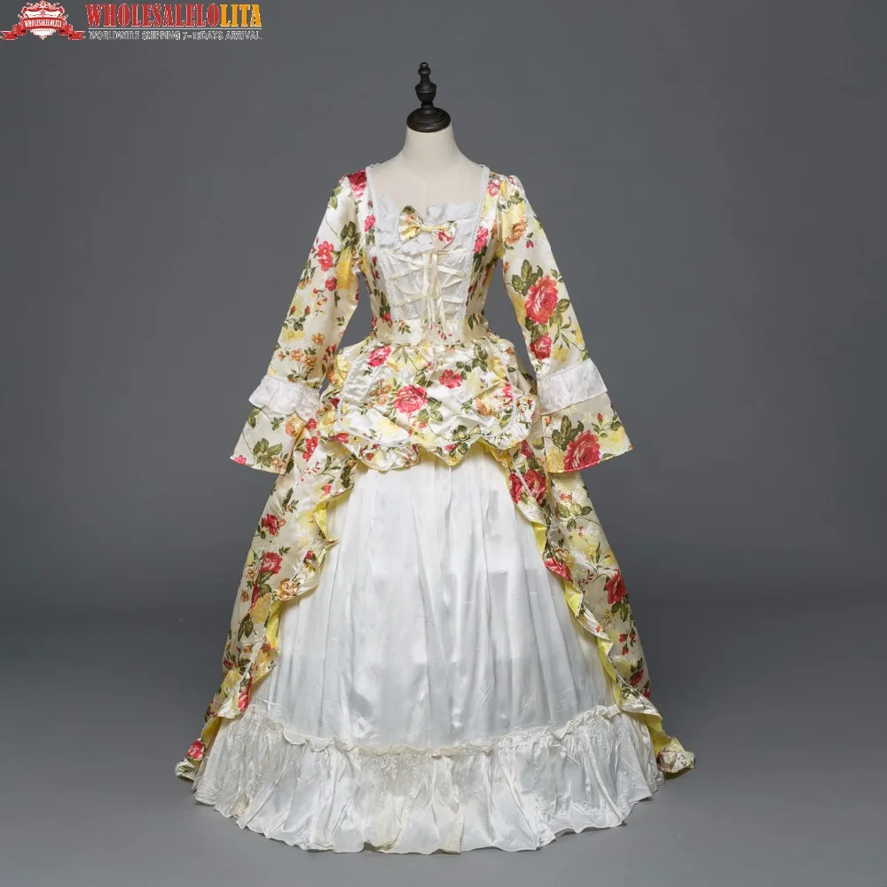 New Holiday Marie Antoinette Dress 1900s Vintage Wedding Gown