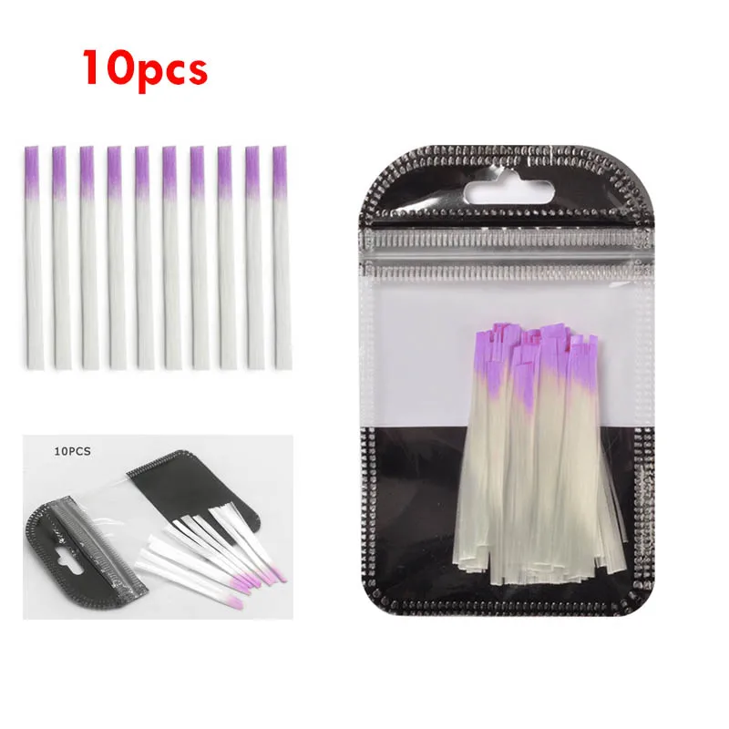 10PCS 30 шт./компл. наращивание ногтей волокна Fibernails наращивания ногтей акрилом Советы Набор волокна Стекло наращивание ногтей пакет волокно Стекло гвозди строительный гель - Цвет: 10PCS